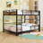 Metal Bunk Bed With Easy Convertibility And Ladder-1340025976-1340025978