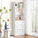70.9'' H X 23.6'' W Standard Bookcase Cabinet with 2 Open Shelves and 3 Drawers