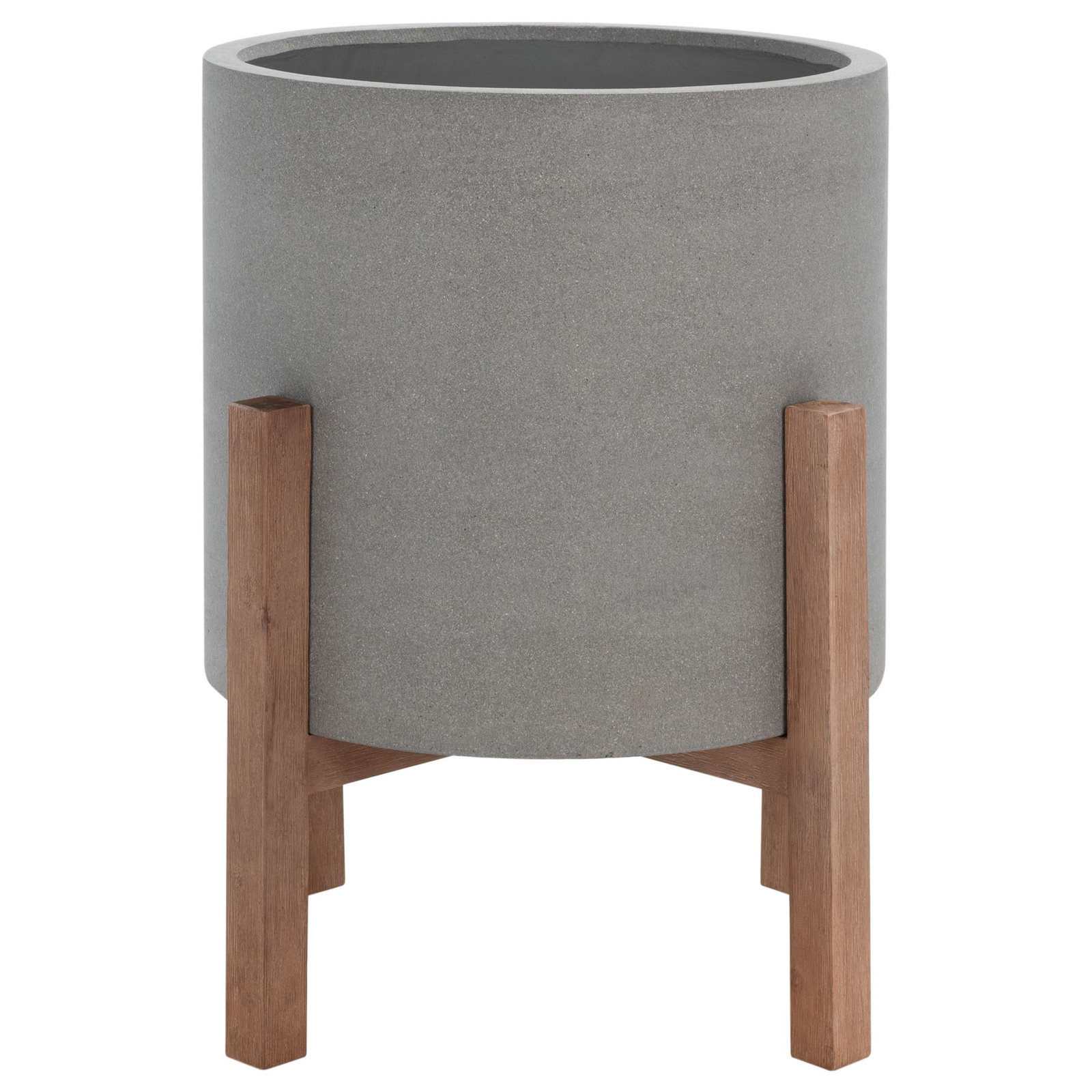 Tabitha Pot Planter, Light Gray, 29.3" H X 25.3" W X 25.3" D