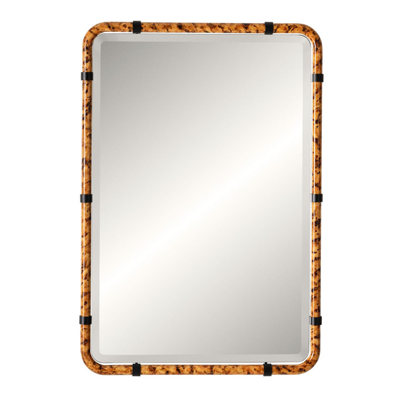 Club Drive Rectangle Solid Wood Mirror