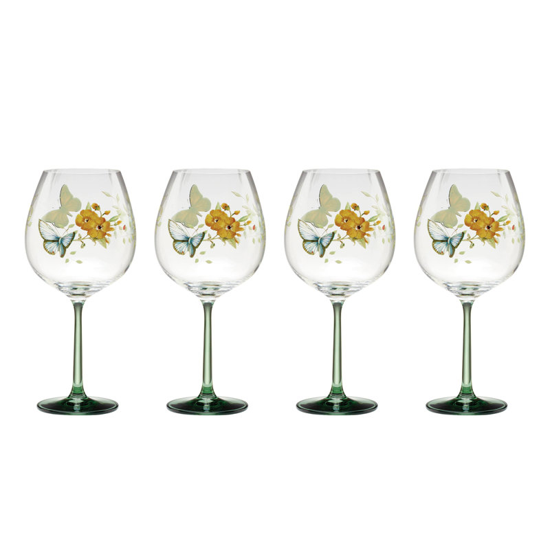 Verres à vin Lenox Butterfly Meadow, ensemble de 4
