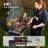 Feasto Heavy-Duty Charcoal Grill with Offset Smoker, 815 Sq. In. Cooking Area, Adjustable Charcoal Pan and Side Shelf