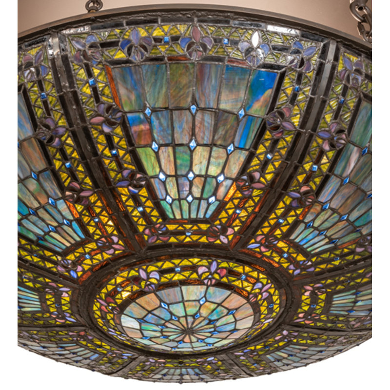 Fleur-de-lis 8 - Light Semi Flush Mount