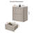 Fluted Nightstand With 2 Pop-Up Drawers-2111249145-2108737998
