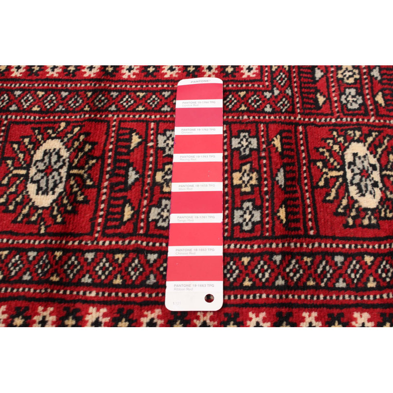 Tapis rouge 6 pi 2 po x 8 pi 5 po Finha Peshawar Bokhara