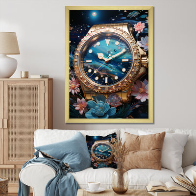 «Luxury Watch Opal Odyssey», art mural sur toile tendance