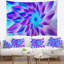 Tapisserie florales de fleurs bleues exotiques-28495424