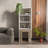 Melo 120 cm Modern Bookcase with 3-Piece Nesting Table Set-1149001597