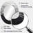 Minimalism Black And White Paint Wave - Black Coastal Oval Wall Mirror-1507862148