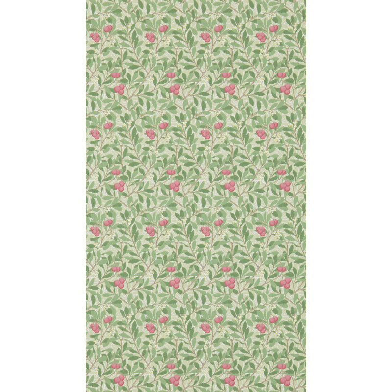 Arbutus Wallpaper, Olive/Pink
