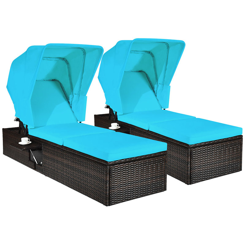 Chaise longue avec coussin Cieran
