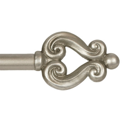 Haith Adjustable 0.62'' Single Curtain Rod