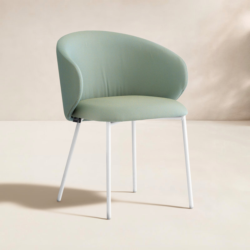 Tuka Upholstered Outdoor Armchair with Metal Frame, Thyme Green