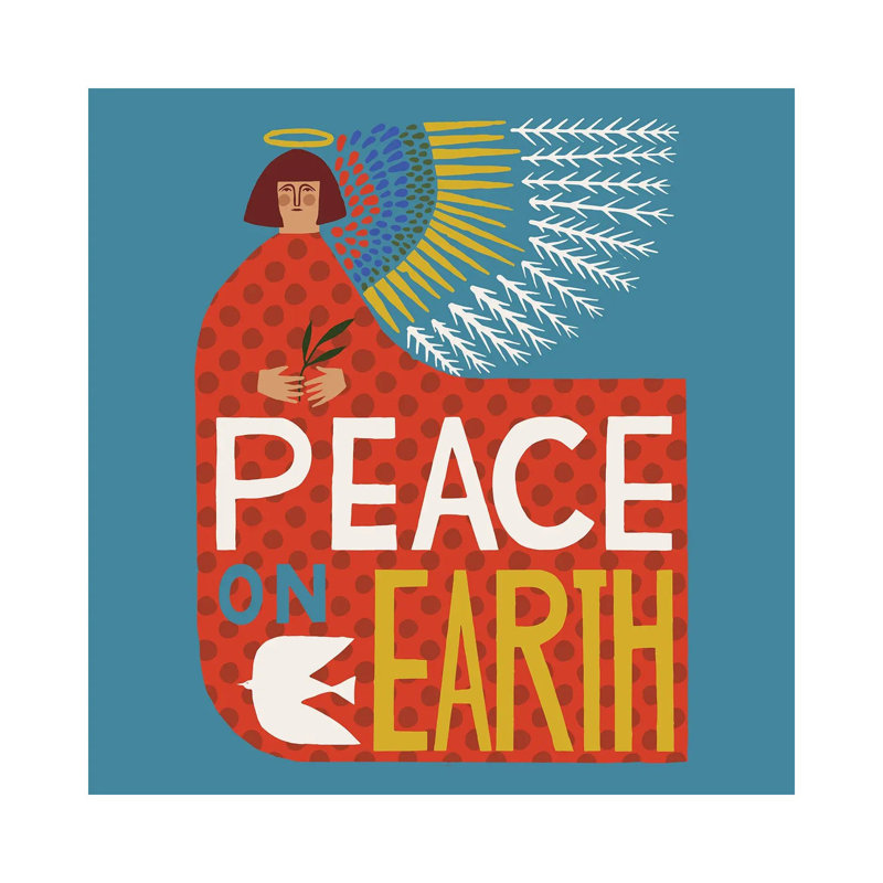 Peace Peace - reproduction d'art murale - toile tendue, H 37 po x l 37 po, Toile tendue, Ne s’applique pas