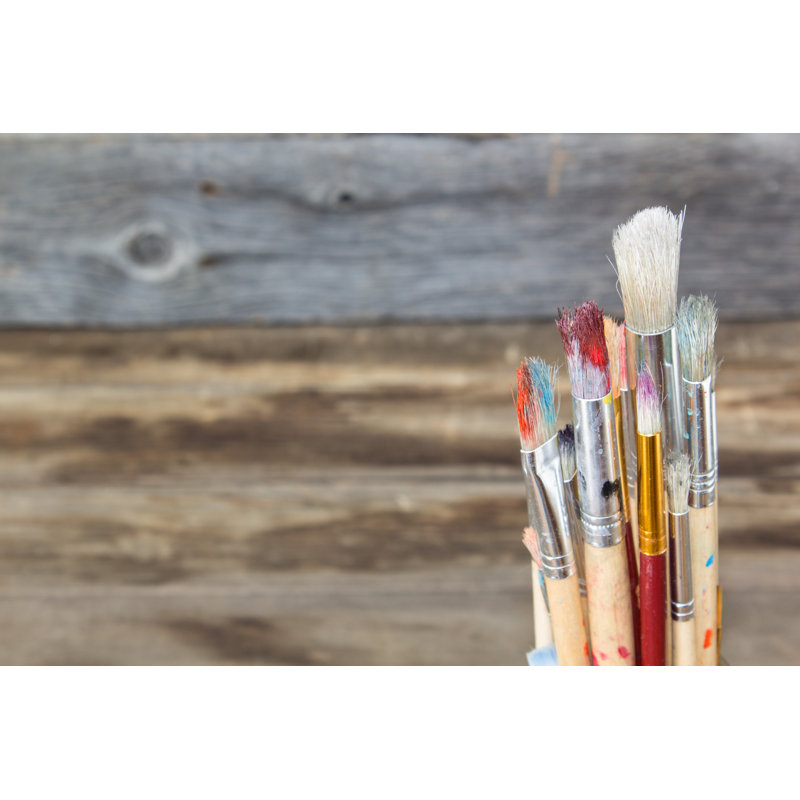 Paint Brushes by Libertygal - Wrapped Canvas Print, 30cm H x 46cm W x 3.8cm D