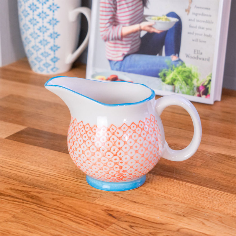 Nicola Spring - Hand-Printed Milk & Sugar - 300ml - Orange