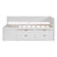 Lit de jour simple avec tiroirs et tablettes, lit de jour-1866448907
