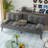 Aldiana 64.2" Convertible Futon Upholstered Sofa Bed-1441701988
