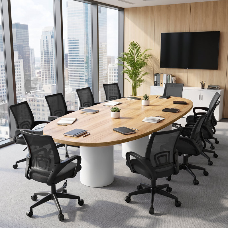 Ensemble de 10 chaises de bureau ergonomiques en filet, chaise de bureau roulante avec hauteur réglable et support lombaire, capacité de 330 lb