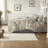 Luxurious 7-piece Cotton Blend Bedding Set, Modern Gray Design