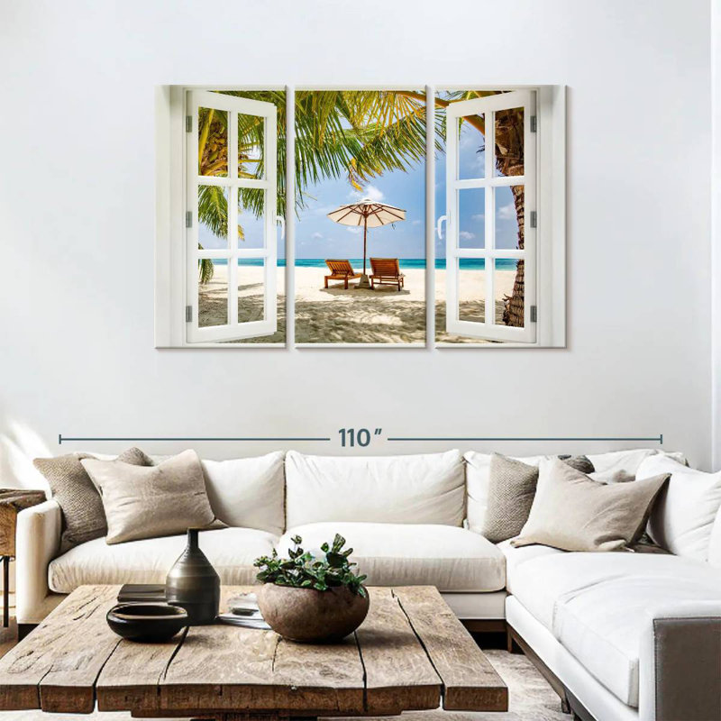 Gillard Beach Window, 48" H x 74" W