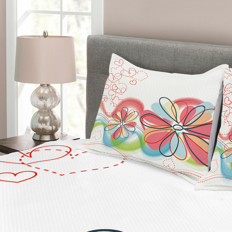 Farmhouse / Country Polyester Coverlet, Queen Coverlet + 2 Shams
