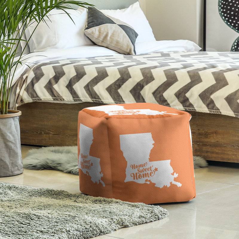 Repose-pieds à cubes the home baton rouge, Orange