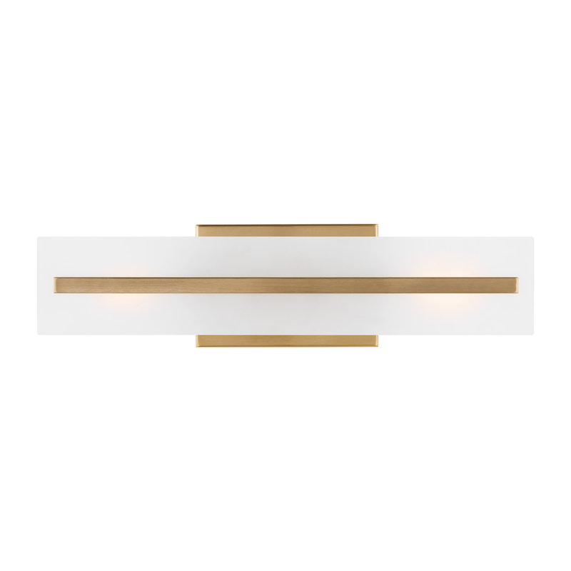 2 - Light Vanity Light, Satin Brass