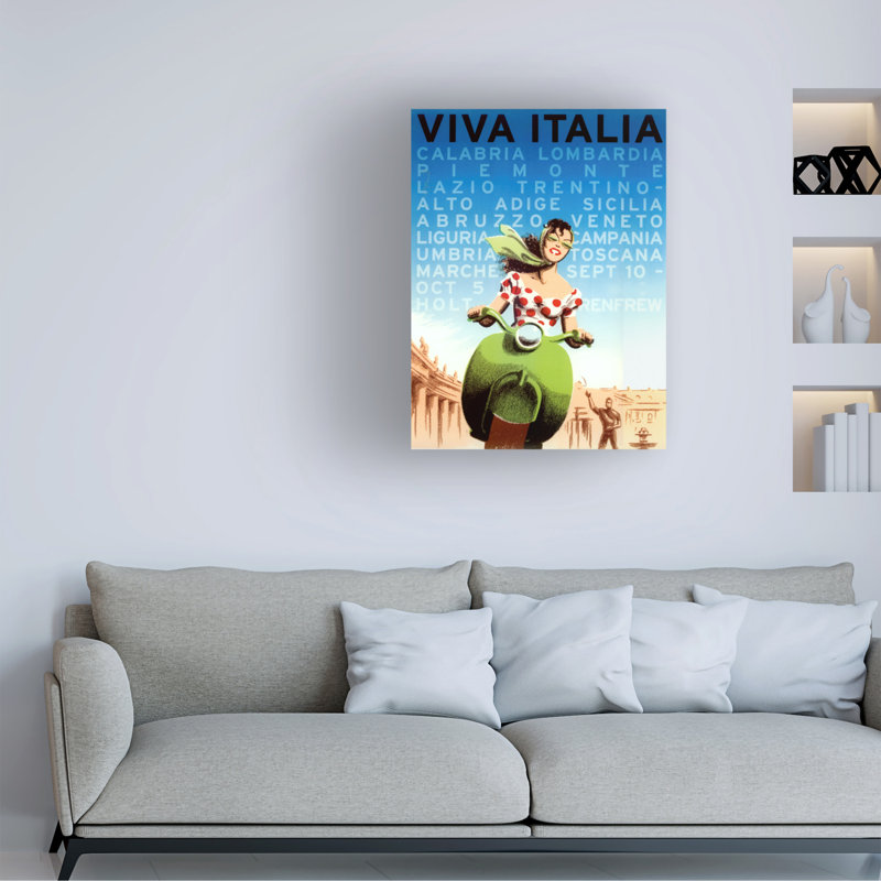 Art sur toile Marcus Jules Viva Italia, 19" H x 14" W