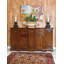 84" Wide Walnut Wood Sideboard