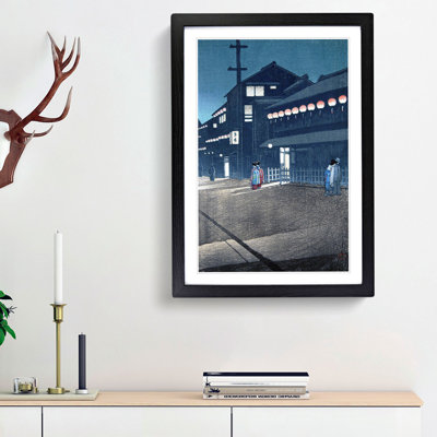 Evening by Hasui Kawase - Framed Print