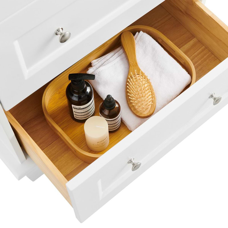 Nora 24" Freestanding Standard Single Bathroom Vanity with Top, White