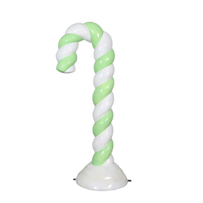 CANDY CANE IN SNOW 6FT (PASTEL GREEN)