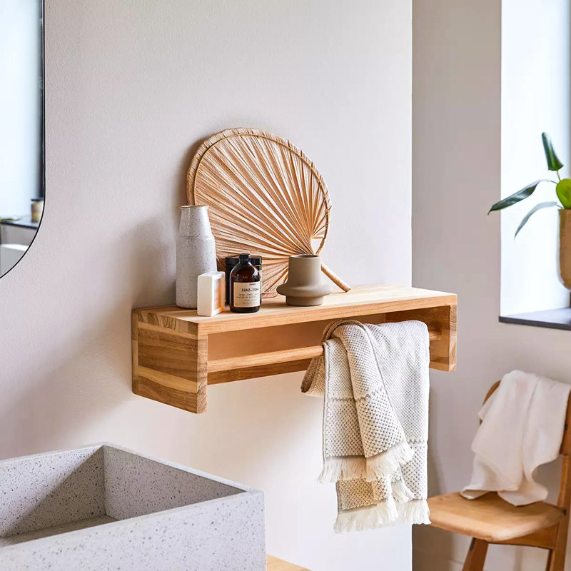 Mudge 60 cm Wall Mounted Towel Rack