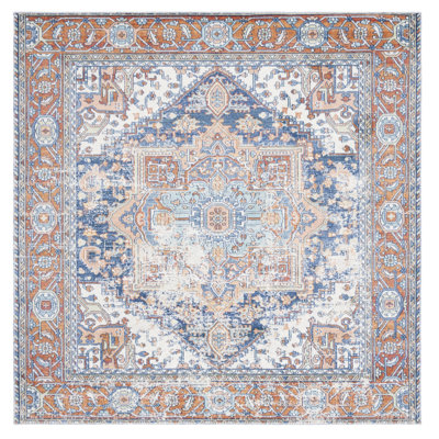 Fessler Oriental Navy/Rust Area Rug