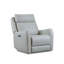 Fauteuil coulissant et pivotant en cuir Brago-114766502