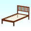 Lit plateforme simple en bois massif-1644276526