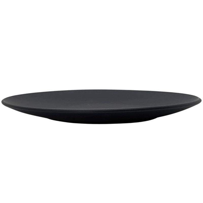 Assiette plate The Contour - ensemble de 4, Brun