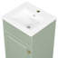 Meuble-lavabo de salle de bain avec lavabo, meuble-lavabo avec tablette de porte et tablette réglable, lumière