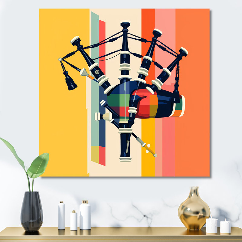 Cornemuse Melody I - fruits, art mural, H 36 po x l 36 po x P 1,5 po, Toile tendue
