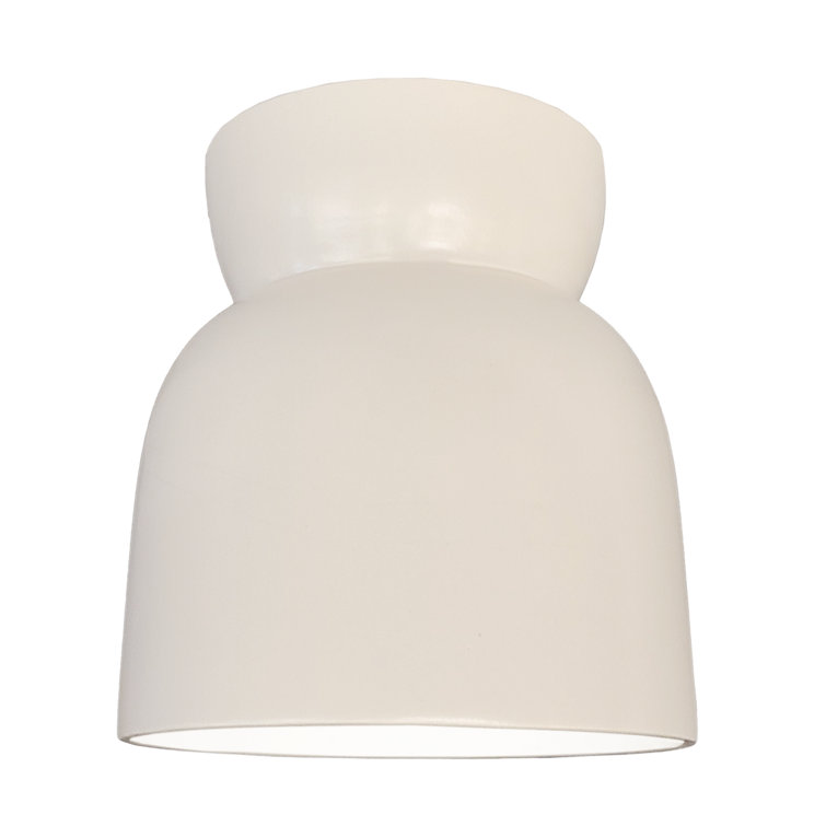 Logan Single Light Ceramic 8'' H X 7.5'' W  Flush Mount