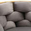 Chaise d'appoint en velours gris pour chambre à coucher, design simple et sièges modernes - l 21,74 po x P 28,47 po, H 29,59 po-880505271