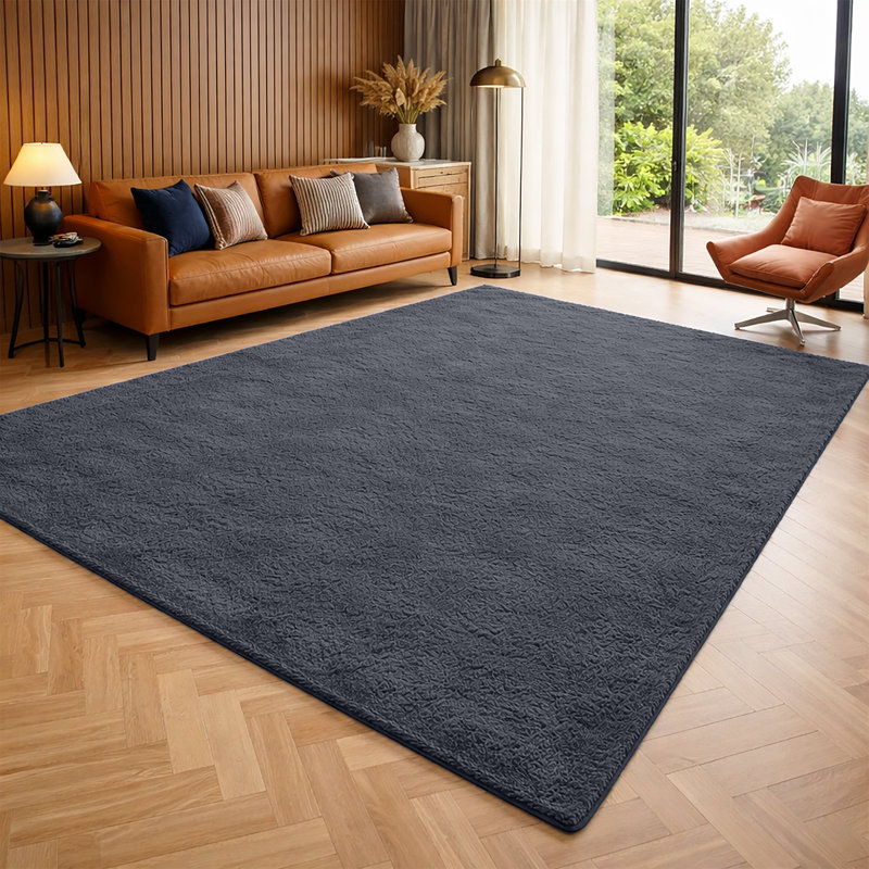 Luxury Pashmina Area Rug – Soft Traditional Living Room & Bedroom Carpet – Elegant Home Floor Rug, Grey, 60x120