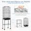 Darin 157cm Steel Floor Bird Cage with Wheels