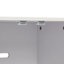 Meuble de litière pour 2 chats, 147 cm (L) x 46,5 cm (l) x 45,5 cm (H), avec double compartiment, en bois, compatible avec la plupart des bacs à litière, blanc.
