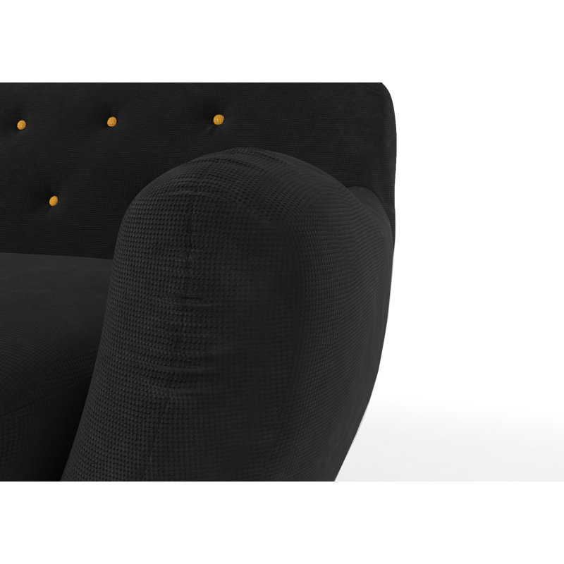 Jefferson Upholstered Armchair, Black