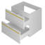 Ariadny Wall Mounted Required Under Sink Cabinet