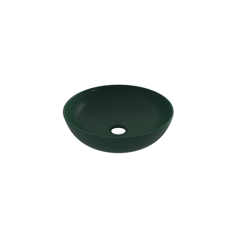 Sottile Slim Line Countertop Basin - 38cm, Matte Green