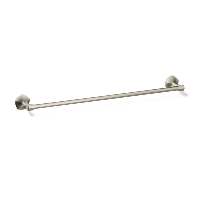 Barre à serviettes occasion, Nickel brossé, H 2,31 po x l 24 po x P 3,5 po