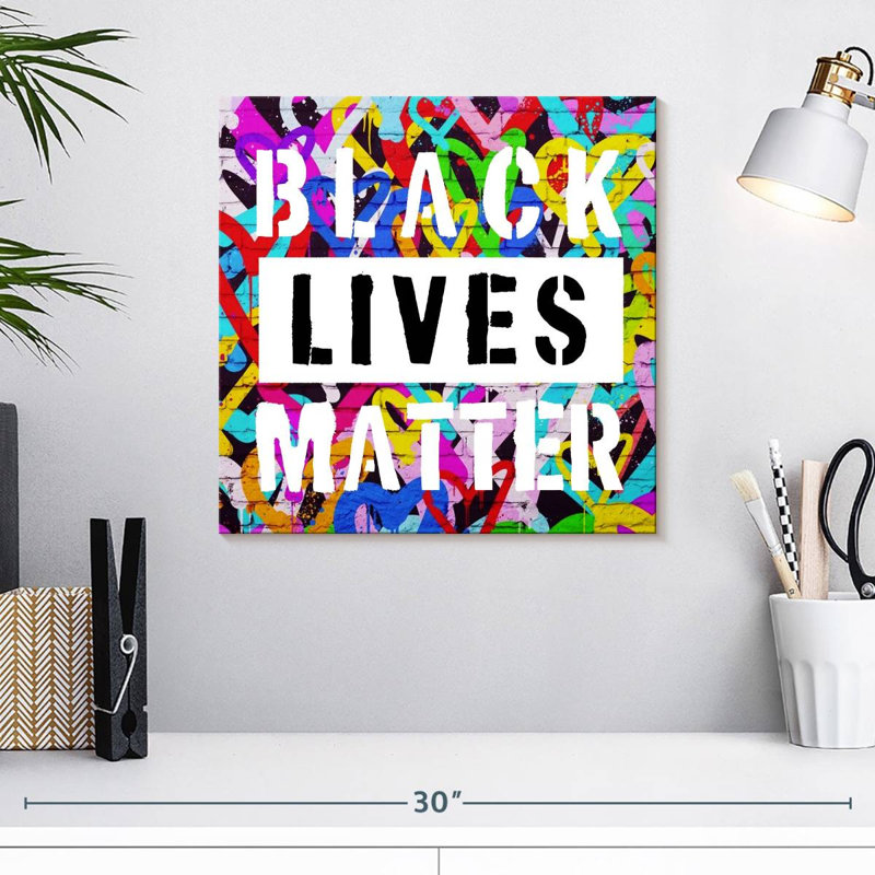 «Love Black Lives Matter», H 16 po x l 16 po